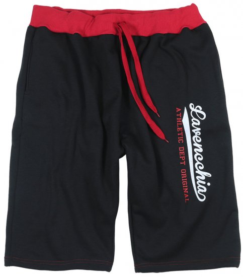 Lavecchia 2017 Sweatshorts Black/Red - Laisvalaikio kelnės ir šortai - Laisvalaikio Kelnės ir Šortai - 2XL-12XL