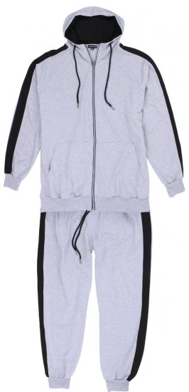 Lavecchia 611 Tracksuit Grey - Treningai - "Didelių dydžių sportiniai kostiumai vyrams "