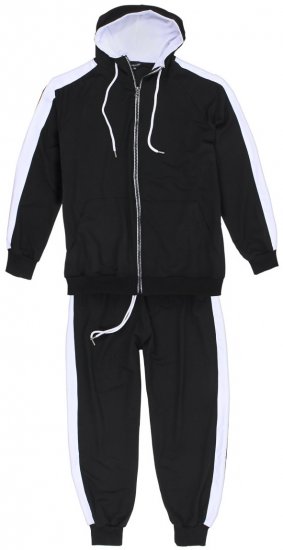 Lavecchia 611 Tracksuit Black - Treningai - "Didelių dydžių sportiniai kostiumai vyrams "
