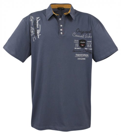 Lavecchia 610 Marškinėliai su apykakle Antracito - Polo marškinėliai - Polo marškinėliai - 2XL-8XL