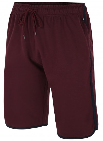 Kam Jeans 3312 Jersey Gym Shorts Burgundy - Laisvalaikio Kelnės ir Šortai - Laisvalaikio Kelnės ir Šortai - 2XL-12XL