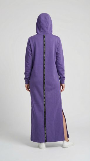 Nora Mikken MARI Maxi Hoodie Dress Purple - Megztiniai ir džemperiai - 
