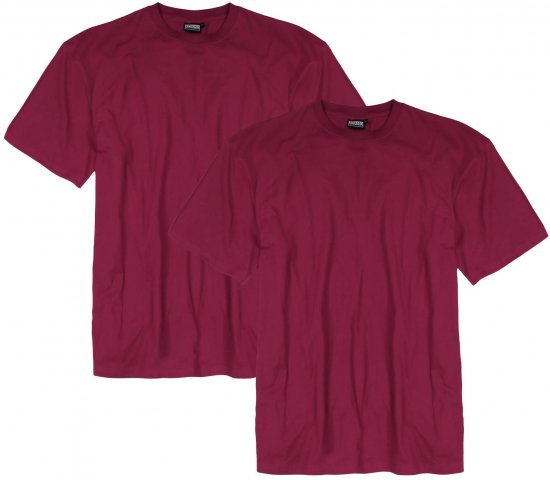 Adamo Marlon Comfort fit 2-pack T-shirt Blackberry - Marškinėliai - Marškinėliai - 2XL-14XL