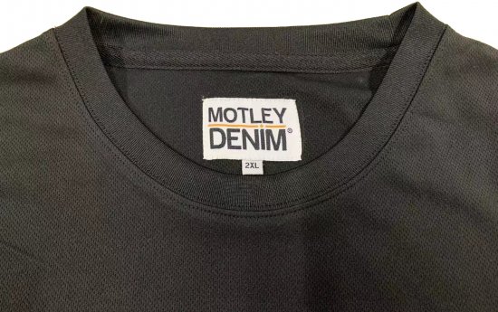 Motley Denim Techniniai Marškinėliai Juodi - Sportiniai drabuziai & outdoor - Dideliu dydziu sportiniai drabuziai vyrams