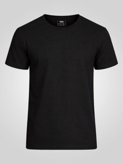 D555 Smartly Marškinėliai apvalia iškirpte Juoda 5 vnt. pakuotė - Marškinėliai - Marškinėliai - 2XL-14XL