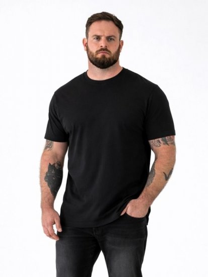 D555 Smartly Marškinėliai apvalia iškirpte Juoda 5 vnt. pakuotė - Marškinėliai - Marškinėliai - 2XL-14XL