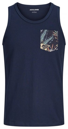 Jack & Jones Honolulu Pocket Tanktop Navy - Marškinėliai - Marškinėliai - 2XL-14XL