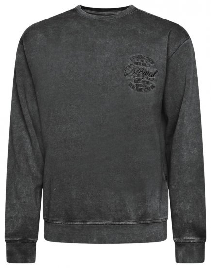 Kam Jeans 7081 Džemperis su siuvinėjimu Juoda - Megztiniai ir džemperiai - Megztiniai ir Džemperiai - 2XL-14XL