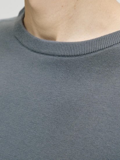 Jack & Jones BASIC Knitted Sweater Grey - Megztiniai ir džemperiai - Megztiniai ir Džemperiai - 2XL-14XL