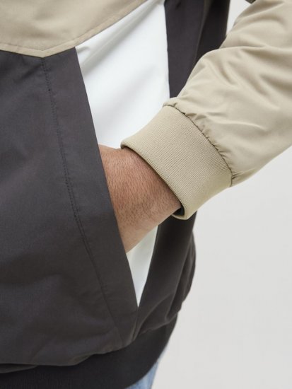 Jack & Jones Rush Bomber Hoodie Grey - Didelės vyriškos striukės - Didelės vyriškos striukės