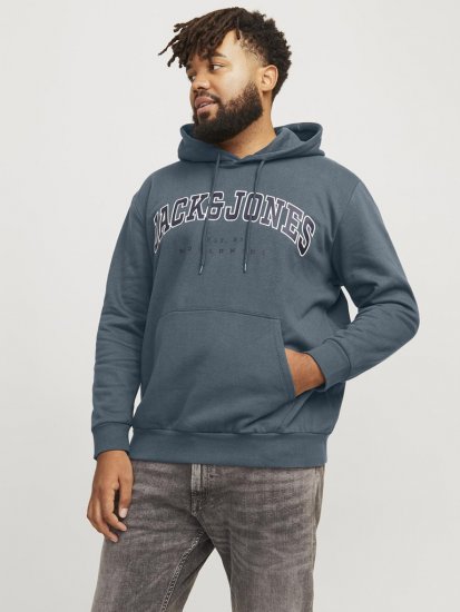 Jack & Jones CALEB Hoodie Blue - Megztiniai ir džemperiai - Megztiniai ir Džemperiai - 2XL-14XL