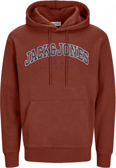 Jack & Jones CALEB Hoodie Red - Megztiniai ir džemperiai - Megztiniai ir Džemperiai - 2XL-14XL