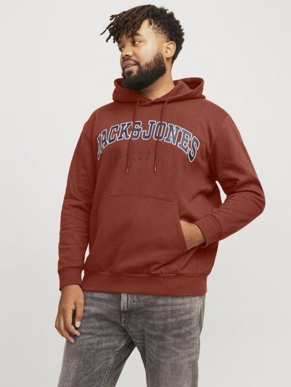 Jack & Jones CALEB Hoodie Red - Megztiniai ir džemperiai - Megztiniai ir Džemperiai - 2XL-14XL