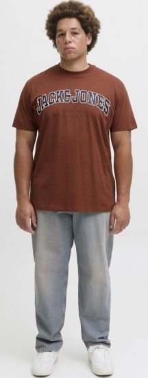 Jack & Jones Caleb Varsity T-Shirt Red - Marškinėliai - Marškinėliai - 2XL-14XL