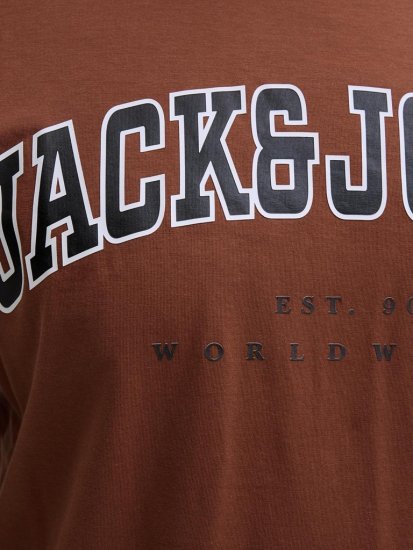 Jack & Jones Caleb Varsity T-Shirt Red - Marškinėliai - Marškinėliai - 2XL-14XL