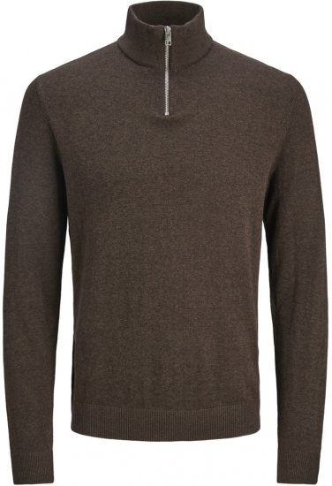 Jack & Jones Emil Knitted Pullover Brown - Megztiniai ir džemperiai - Megztiniai ir Džemperiai - 2XL-14XL