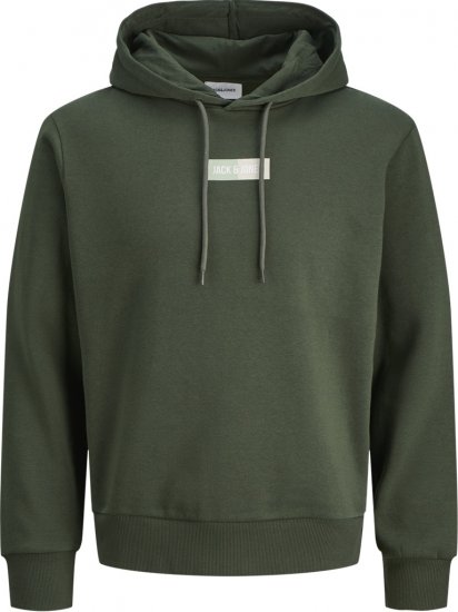 Jack & Jones Pan Hoodie Green - Megztiniai ir džemperiai - Megztiniai ir Džemperiai - 2XL-14XL
