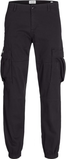 Jack & Jones Jonnie Cuffed Cargo Pants Black - Džinsai ir Kelnės - Džinsai ir Kelnės - W40-W70