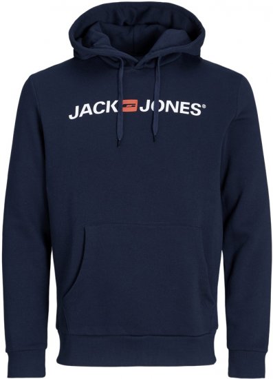 Jack & Jones ECORP Old Logo Hoodie Blue - Megztiniai ir džemperiai - Megztiniai ir Džemperiai - 2XL-14XL