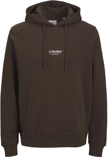 Jack & Jones Soho Hoodie Brown - Megztiniai ir džemperiai - Megztiniai ir Džemperiai - 2XL-14XL