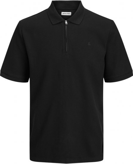 Jack & Jones Austin Polo Short Sleeve Black - Polo marškinėliai - Polo marškinėliai - 2XL-8XL