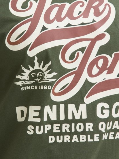 Jack & Jones Logo 2COL T-Shirt Green - Marškinėliai - Marškinėliai - 2XL-14XL