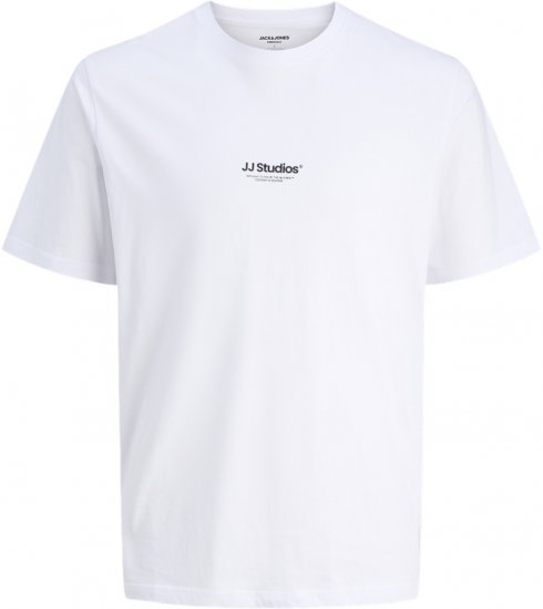 Jack & Jones Soho T-Shirt White - Marškinėliai - Marškinėliai - 2XL-14XL