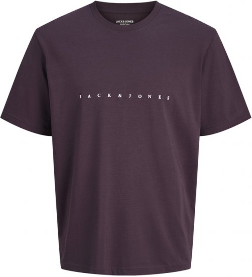 Jack & Jones STAR T-Shirt Purple - Marškinėliai - Marškinėliai - 2XL-14XL
