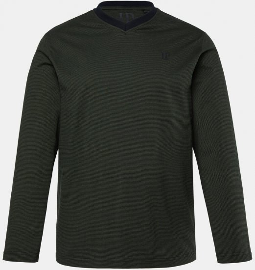 JP1880 Pyjamas Two-piece Striped Dark Green - Apatinis trikotažas ir plaukimo apranga - Apatinis trikotažas - 2XL-8XL