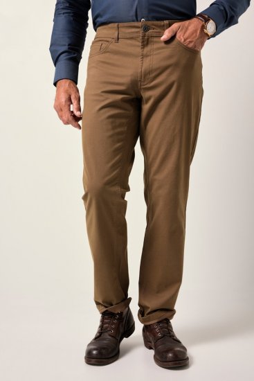 JP1880 Twill Trousers Belly Fit 5-Pocket Brown - Džinsai ir kelnės - Džinsai ir Kelnės - W40-W70