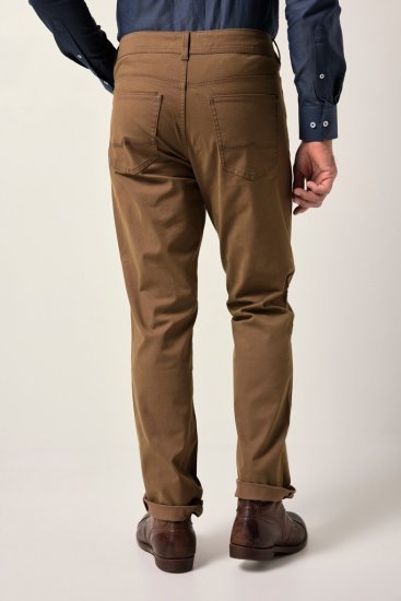 JP1880 Twill Trousers Belly Fit 5-Pocket Brown - Džinsai ir kelnės - Džinsai ir Kelnės - W40-W70