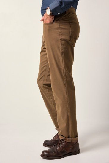 JP1880 Twill Trousers Belly Fit 5-Pocket Brown - Džinsai ir kelnės - Džinsai ir Kelnės - W40-W70