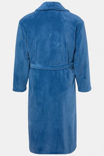 JP1880 Bathrobe with Spacious Pockets Denim Blue - Apatinis trikotažas ir plaukimo apranga - Apatinis trikotažas - 2XL-8XL