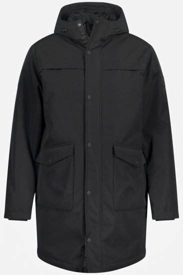 JP1880 Warm Parka with Wind Cuffs Black - Didelės vyriškos striukės - Didelės vyriškos striukės