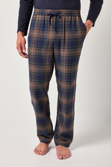 JP1880 Pyjama Trousers Flannel Check Brown - Apatinis trikotažas ir plaukimo apranga - Apatinis trikotažas - 2XL-8XL