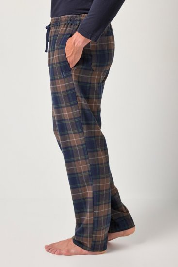 JP1880 Pyjama Trousers Flannel Check Brown - Apatinis trikotažas ir plaukimo apranga - Apatinis trikotažas - 2XL-8XL