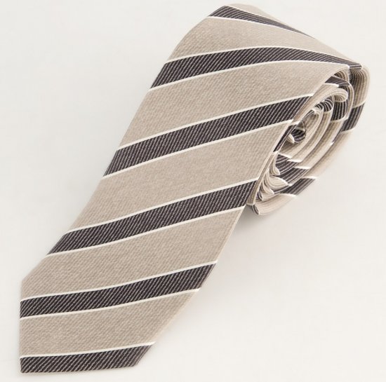 JP1880 Silk Tie Extra Long with Stripes - Aksesuarai - 