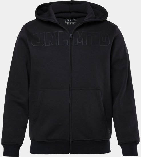 JAY-PI Tracksuit Hoodie Black - Sportiniai drabuziai & outdoor - Dideliu dydziu sportiniai drabuziai vyrams