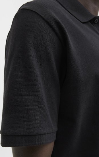 Jack & Jones Makoto Polo Short Sleeve Black - Polo marškinėliai - Polo marškinėliai - 2XL-8XL