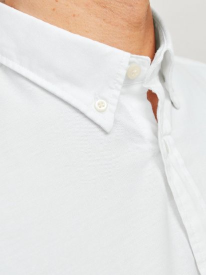 Jack & Jones Brook Oxford Shirt Long Sleeve White - Marškiniai - Marškiniai - 2XL-8XL
