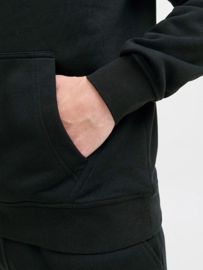 Jack & Jones Soho Hoodie Black - Megztiniai ir džemperiai - Megztiniai ir Džemperiai - 2XL-14XL