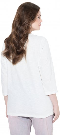 Ulla Popken Fashion Graphic T-Shirt Off-White - Spausdinti marškinėliai moterims - 