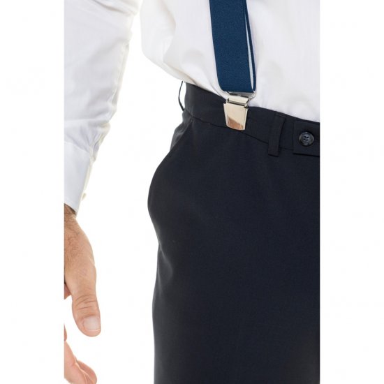 JP1880 Suspenders X-Shape Navy - Aksesuarai - 
