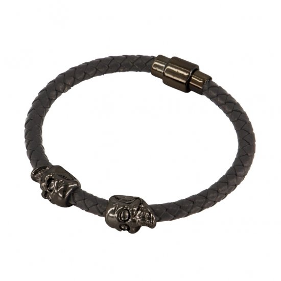 JP1880 Bracelet Skulls Black - Aksesuarai - 