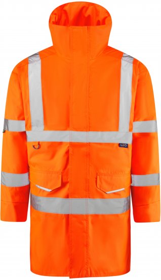Leo Tawstock EcoViz 4K Baffle Lined Anorak Hi-Vis Orange - Hi-Vis striukės - Hi-Vis Striukės 3XL-6XL