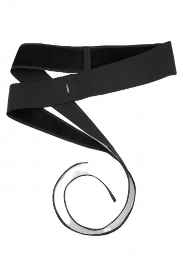Ulla Popken Soft Leather Tie Belt Black - Moteriški diržai - 