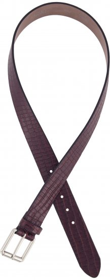 Ulla Popken Snake Embossed Belt Burgundy - Moteriški diržai - 