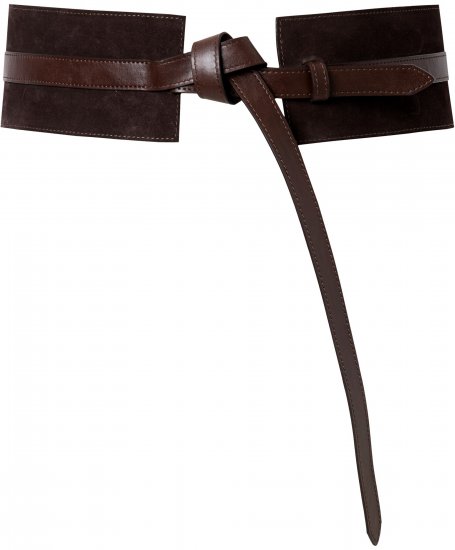Ulla Popken Tie Belt Mocha - Moteriški diržai - 