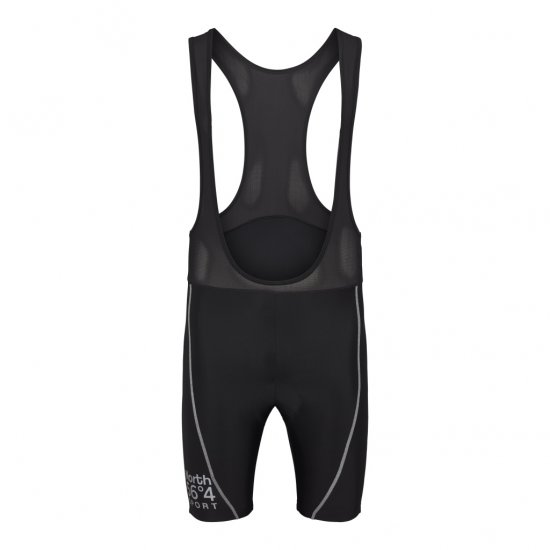 North Latitude Sport Bike Shorts With Suspenders Black - Dviračių drabužiai - 