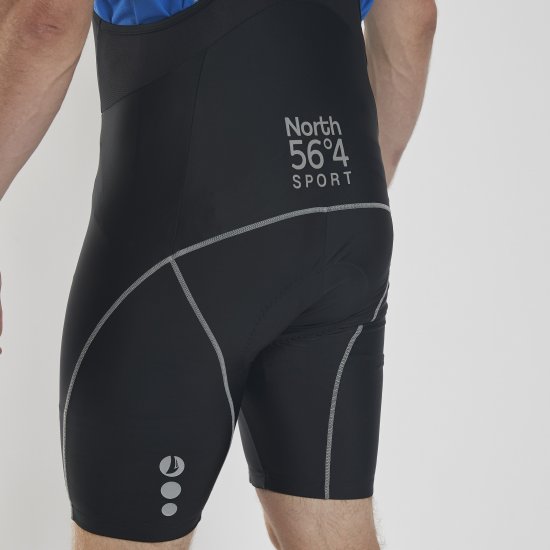 North Latitude Bike Shorts With Suspenders Black TALL - Sportiniai drabuziai & outdoor - Dideliu dydziu sportiniai drabuziai vyrams